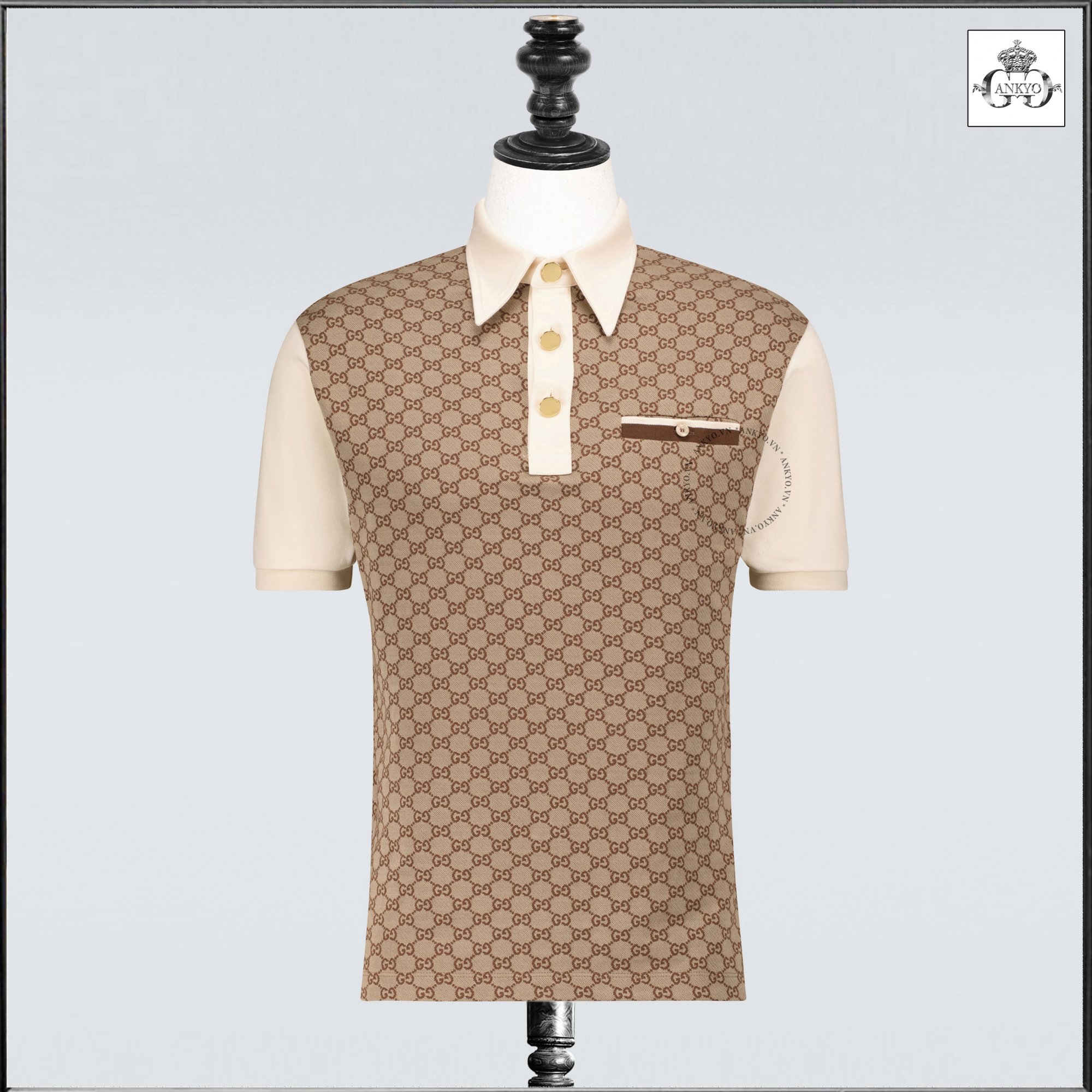GG silk and cotton jacquard polo shirt.jpg