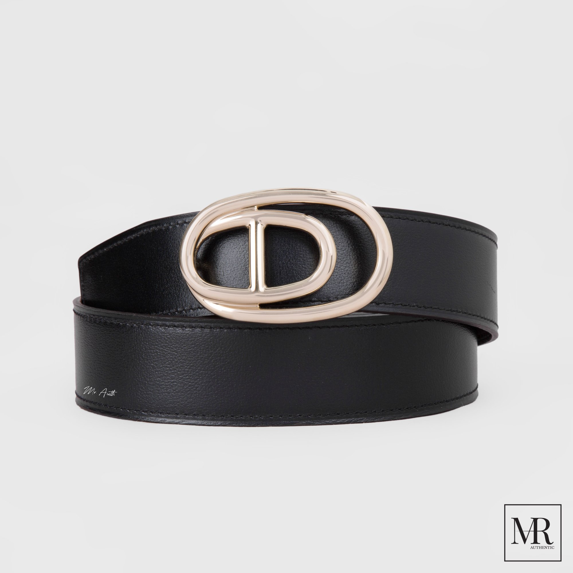 Odyssee belt buckle & Leather strap 32 mm