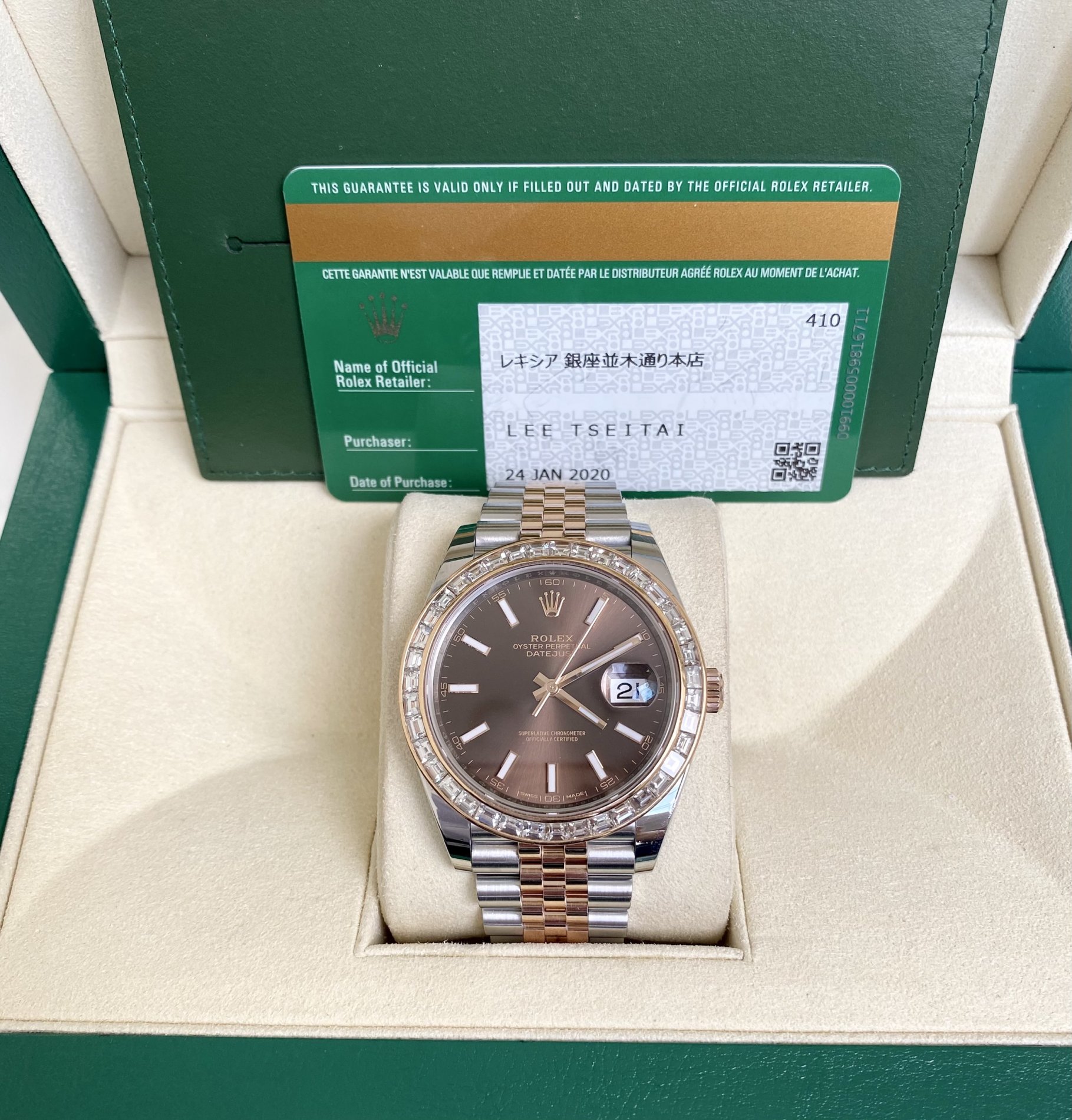 rolex 126301 vành kim cương bonus mặt nâu (4).JPG