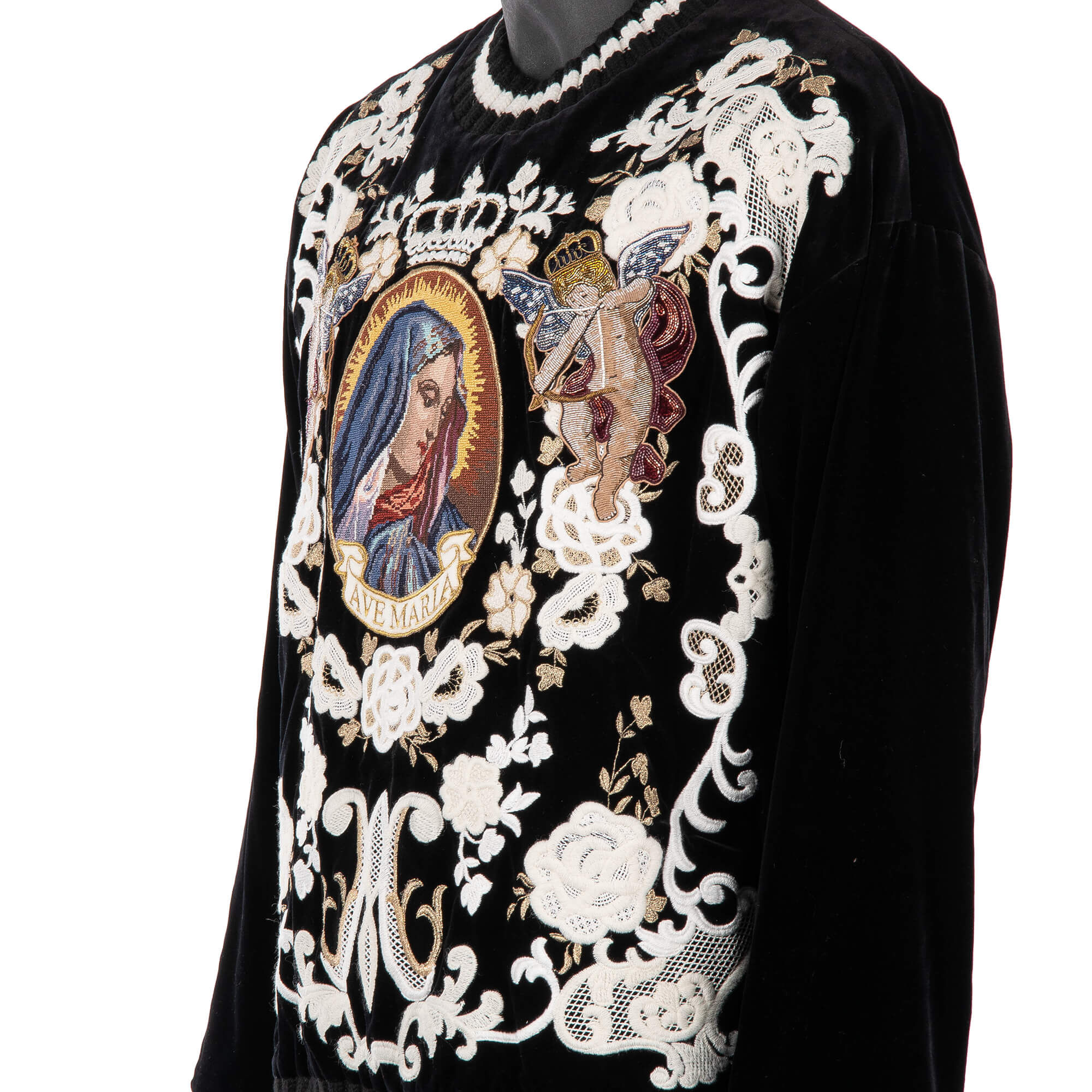 Velvet-Sweater-with-Angels-and-Santa-Maria-Embroidery-Black-White-6.jpg