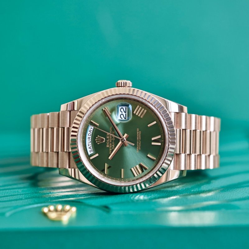 Đồng hồ Rolex Day_Date 228235 Green Olive (9).jpg